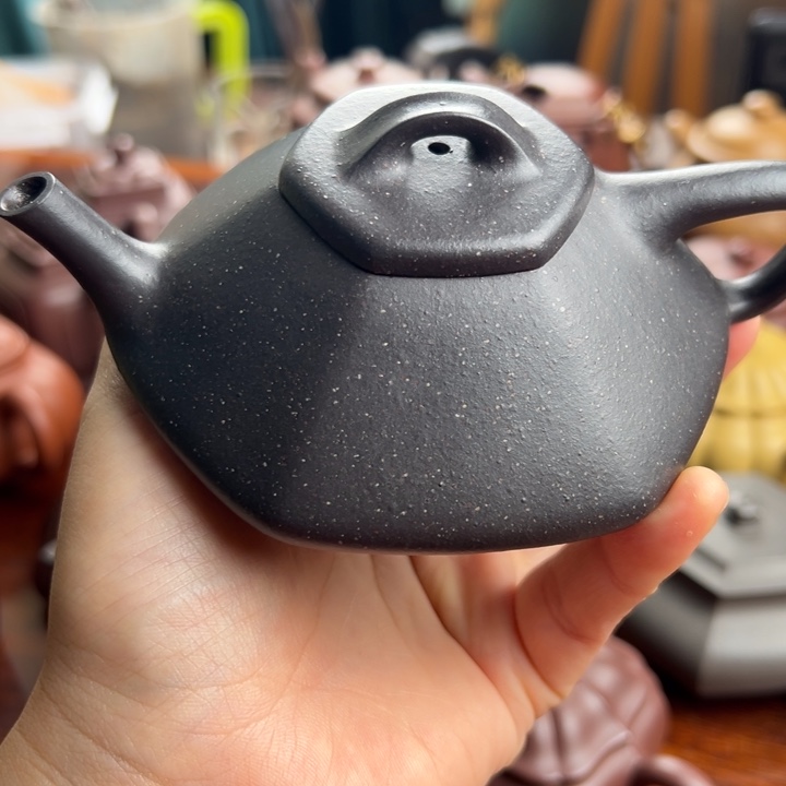 紫砂茶壶叶*葱青灰合瓢