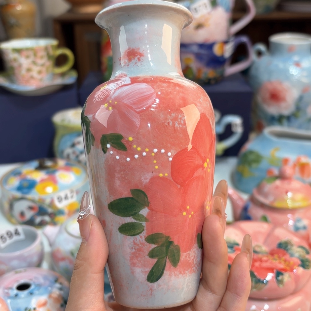 景德镇手绘高温釉下彩陶瓷茶具