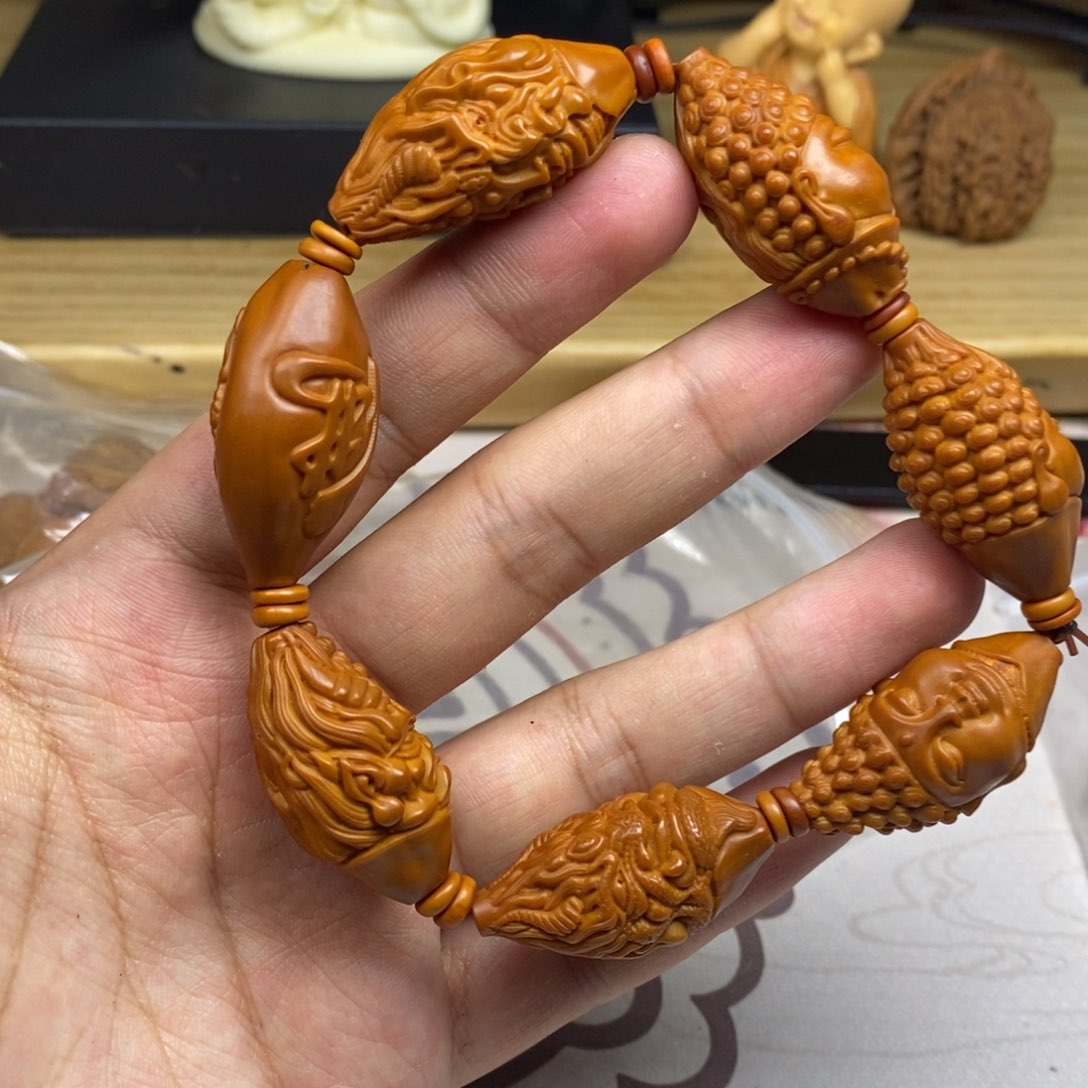 橄榄核手串/手链橄榄核雕刻工艺宇