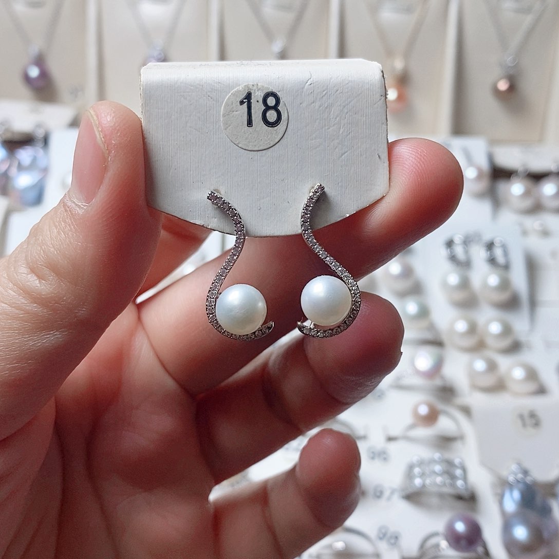 淡水珍珠颈饰银S925镶嵌