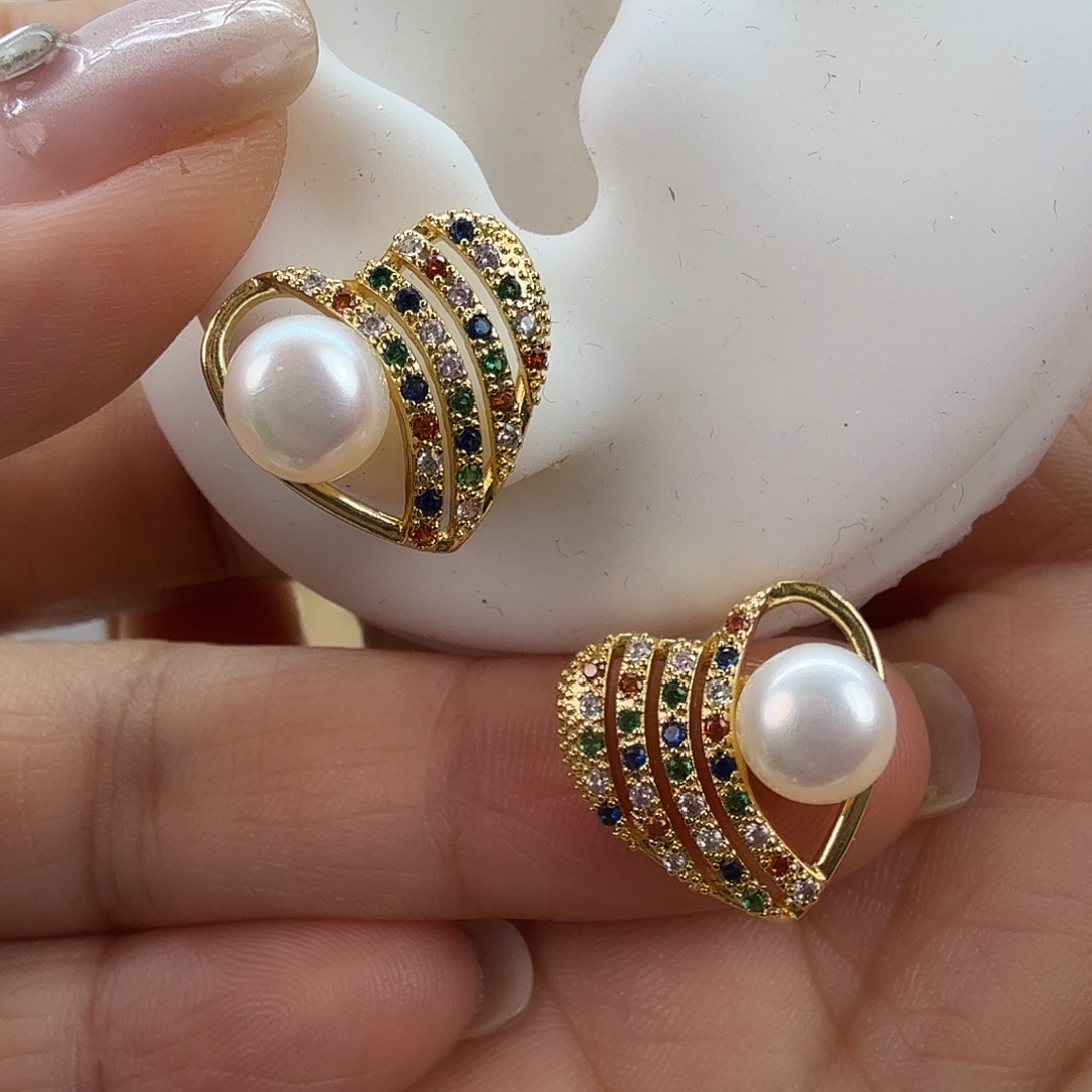 耳饰未镶嵌淡水珍珠