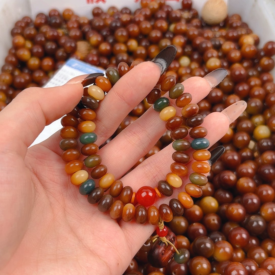 菩提根/象牙果吊坠小敦煌双圈