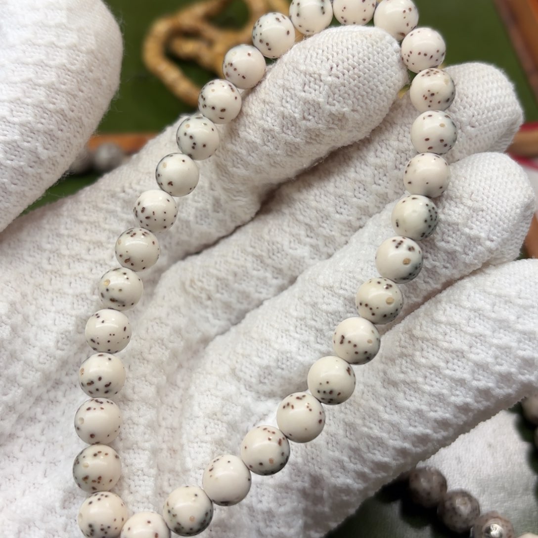 星月菩提吊坠卡8大留白圆珠手持金银标款