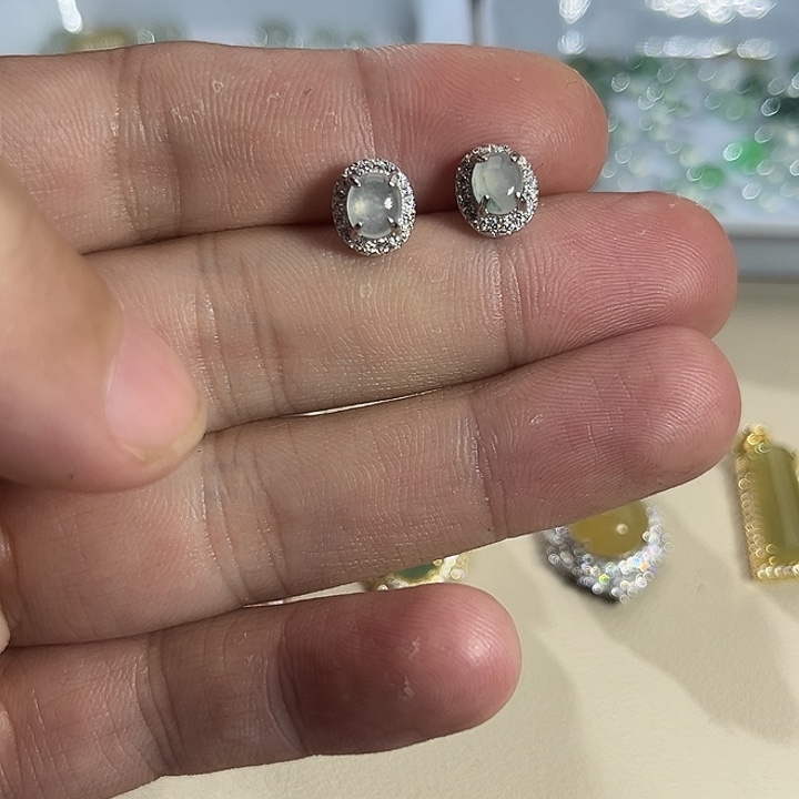 翡翠银S925镶嵌戒指