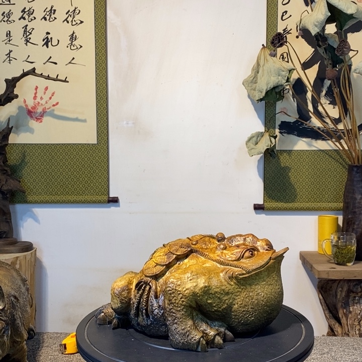 金丝楠小叶金丝楠木雕刻金蝉