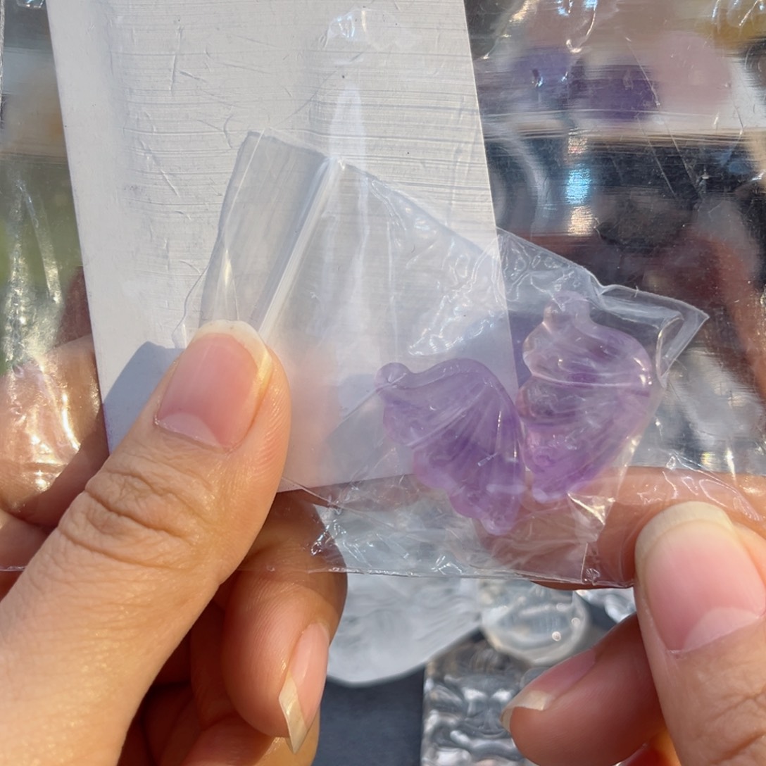 水晶颈饰未镶嵌紫水翅膀47