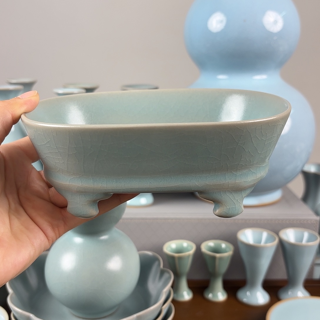 其他汝窑仿古釉小号水仙盆精品