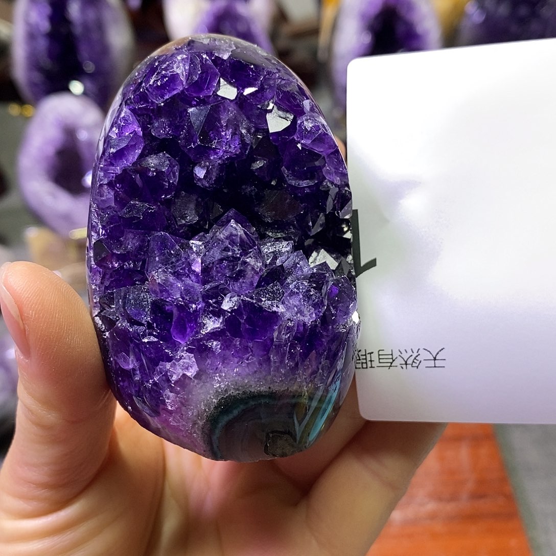 紫晶珠宝半成品未镶嵌