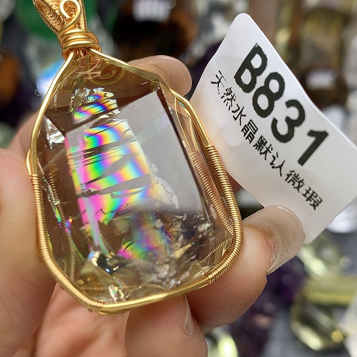 水晶吊坠未镶嵌水晶