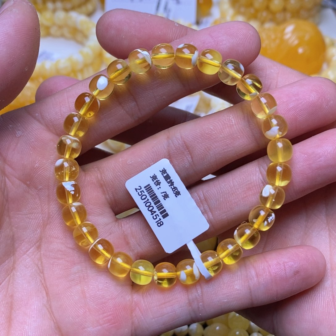 【闪购商品】蜜蜡裸石未镶嵌7+老型手串