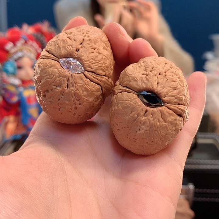 吊坠文玩核桃阴阳球