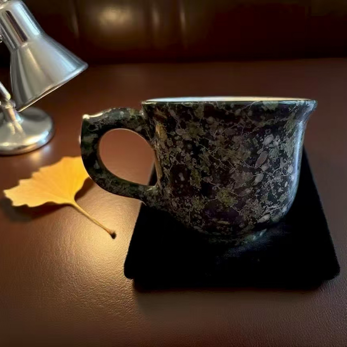 西藏藏玉咖啡杯含杯碟花纹颜色以直播间为准