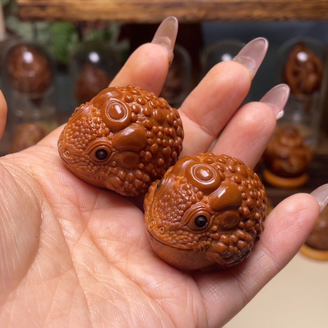 佛螺菩提吊坠元宝金蟾一对