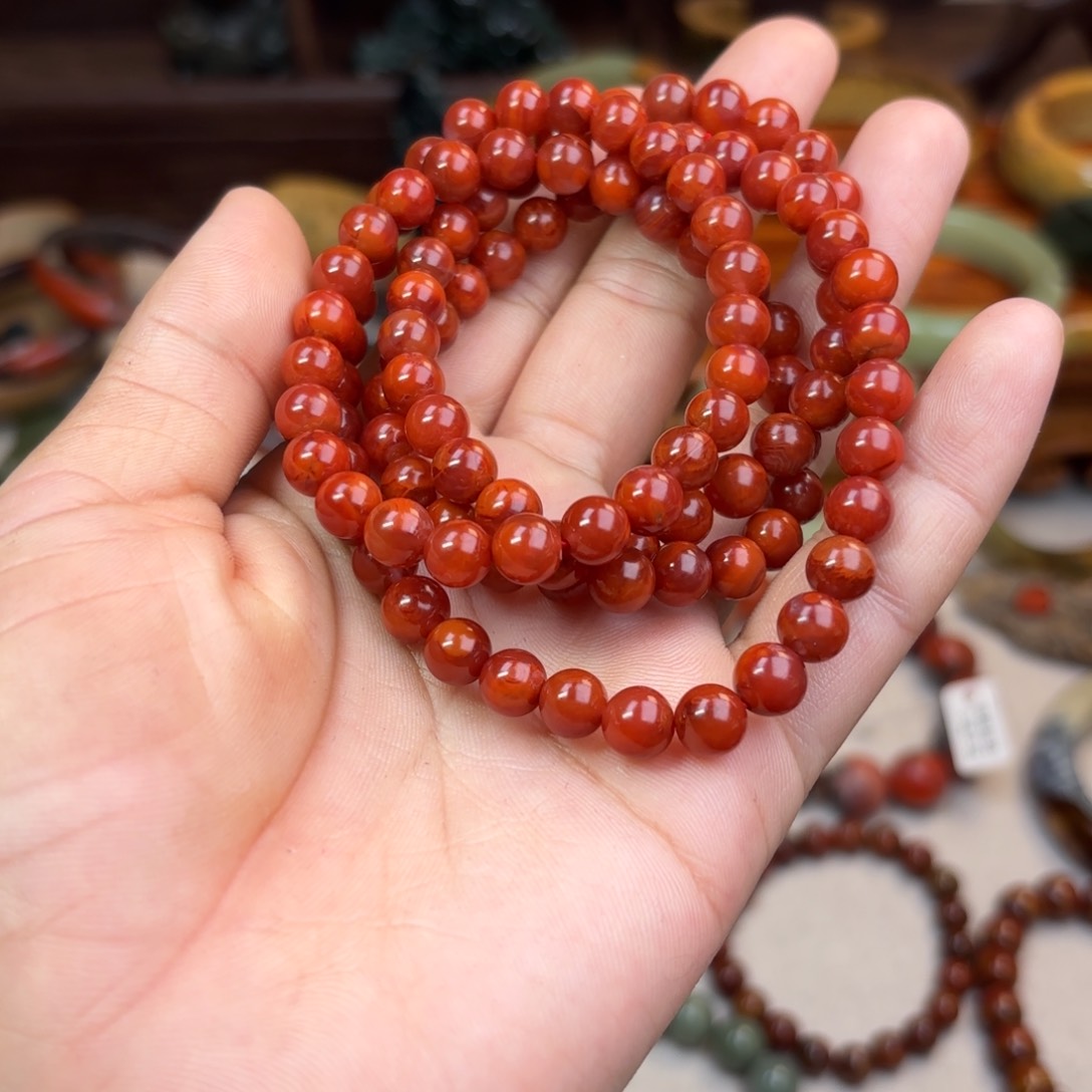南红玛瑙手链未镶嵌s****a
