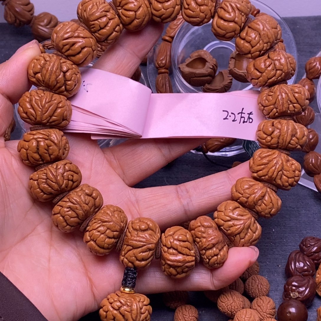 秦岭龙纹桃核21颗