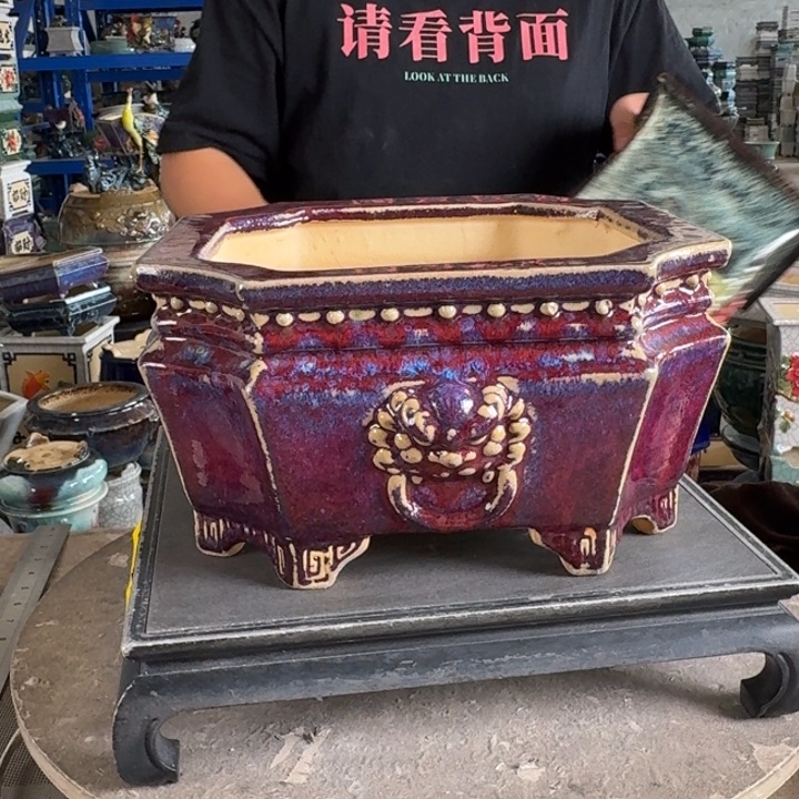 。一风堂石湾花盆 内21*11