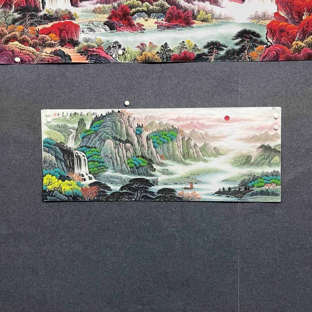 国画小六尺山水一副