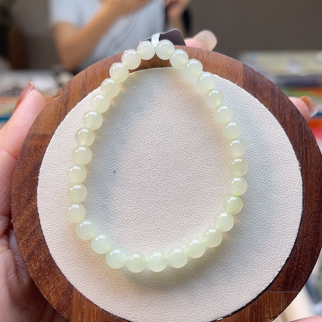 和田玉未镶嵌手串A31卡6