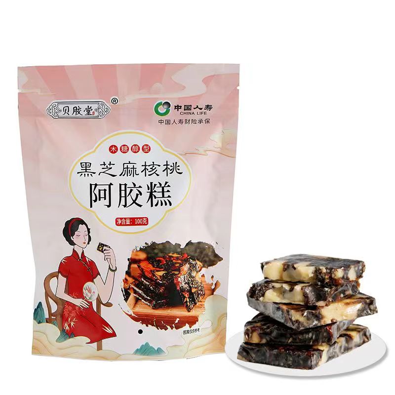 【拍1发2】黑芝麻核桃阿胶糕100克/袋