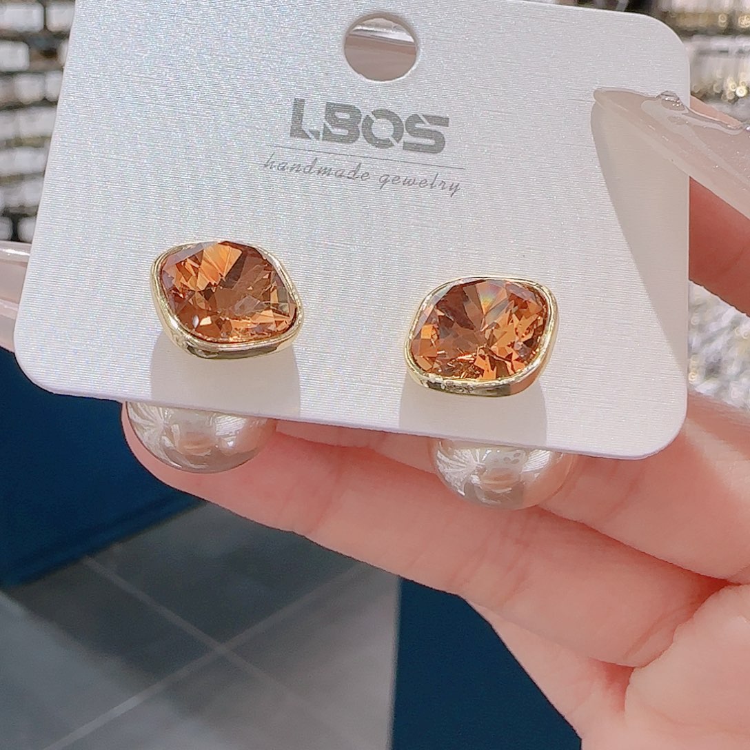 锆石铜合金925银耳环