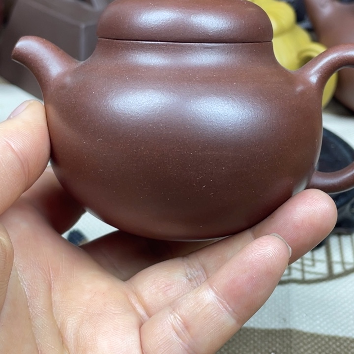茶壶紫砂紫砂壶底槽清茄瓜160cc