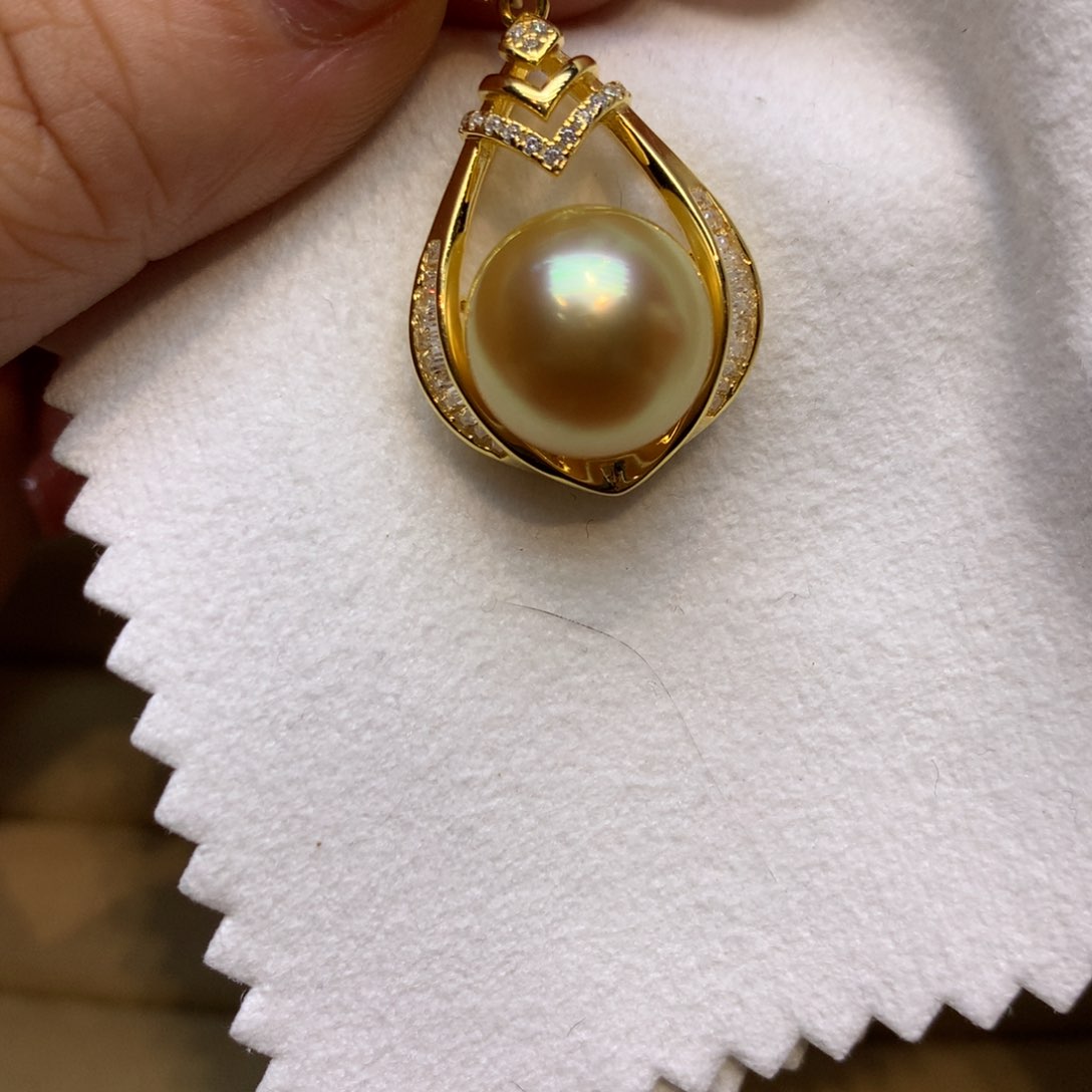 颈饰银S925镶嵌海水珍珠