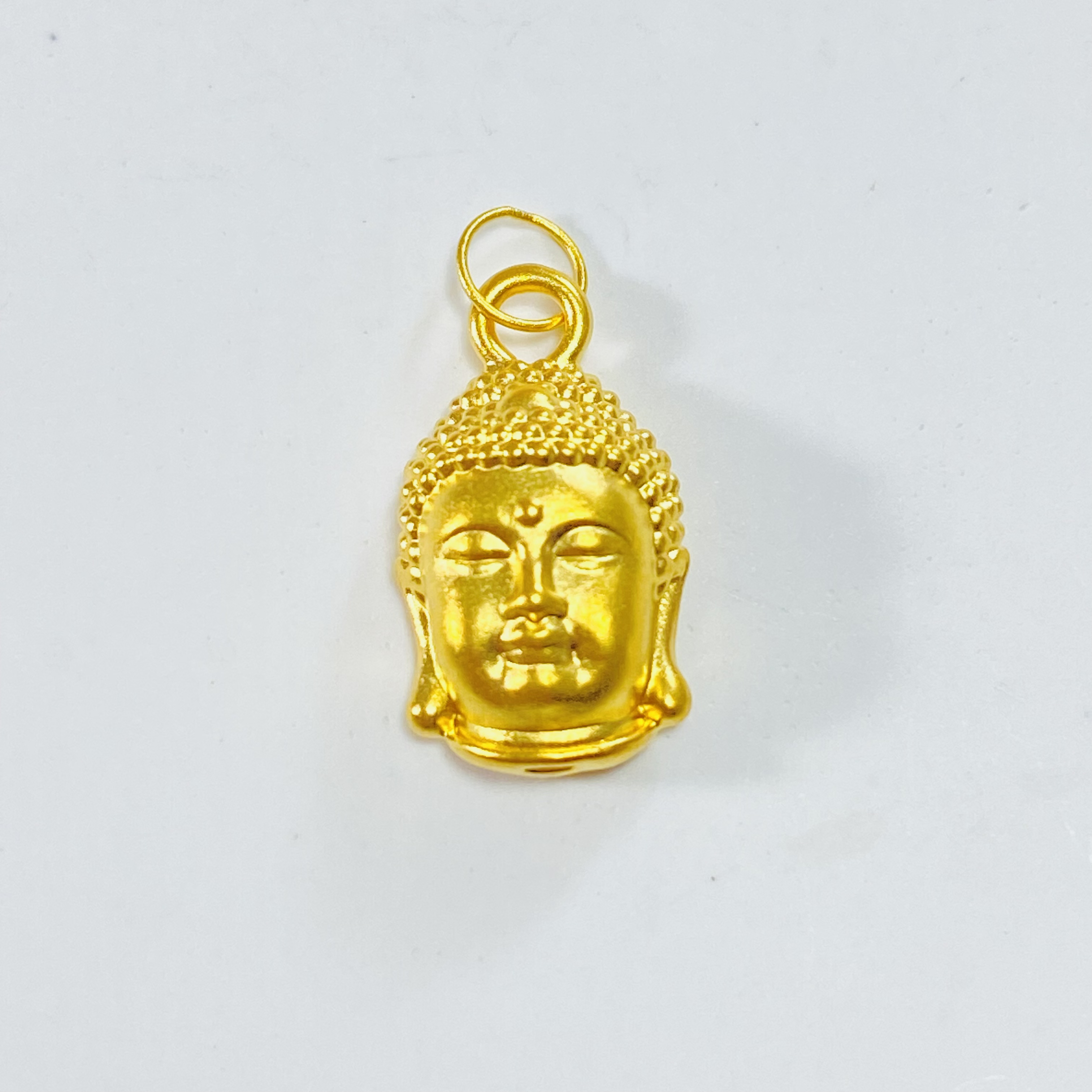 足金999 黄金佛头0.49