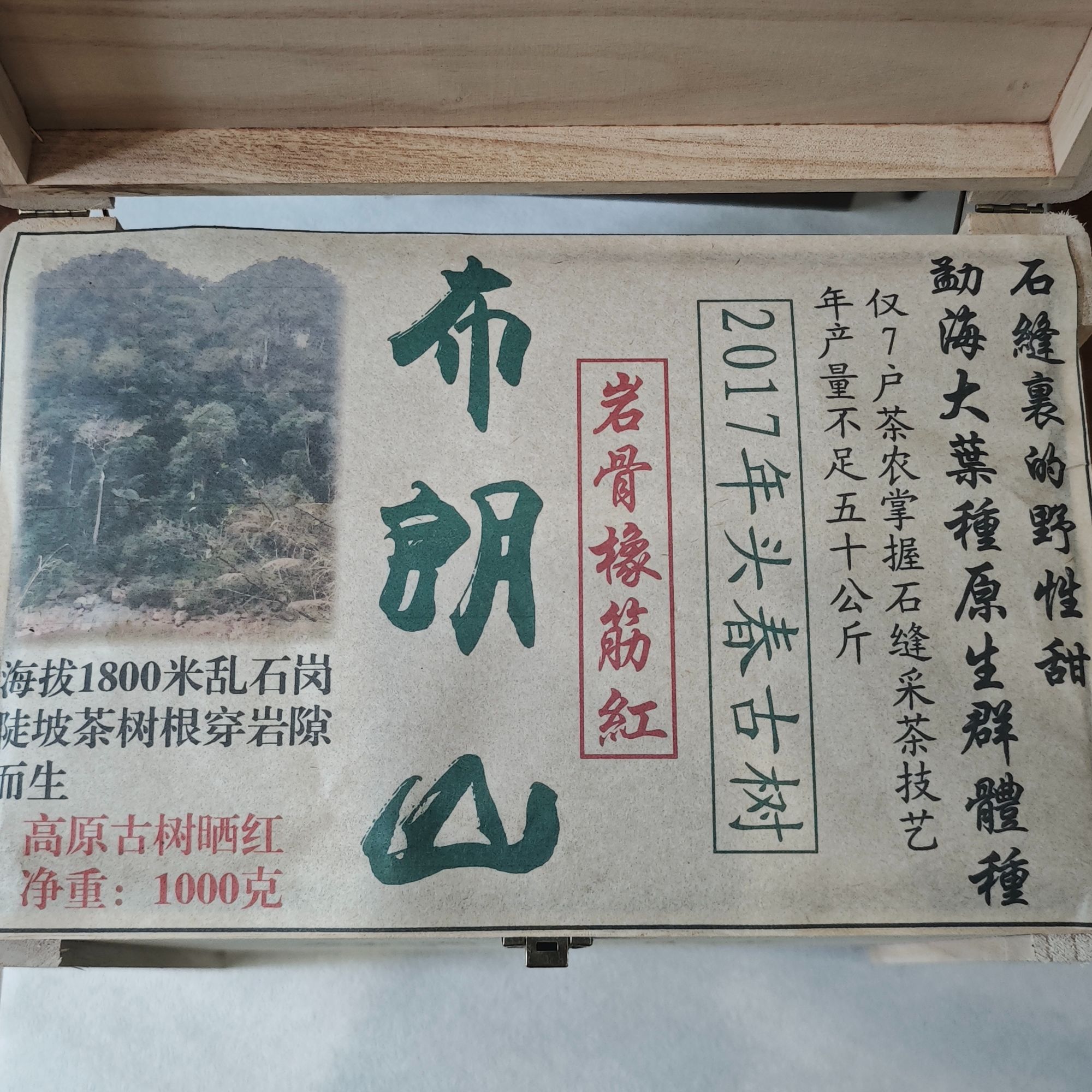普洱茶 布朗山  7月16日（348号）     散生茶