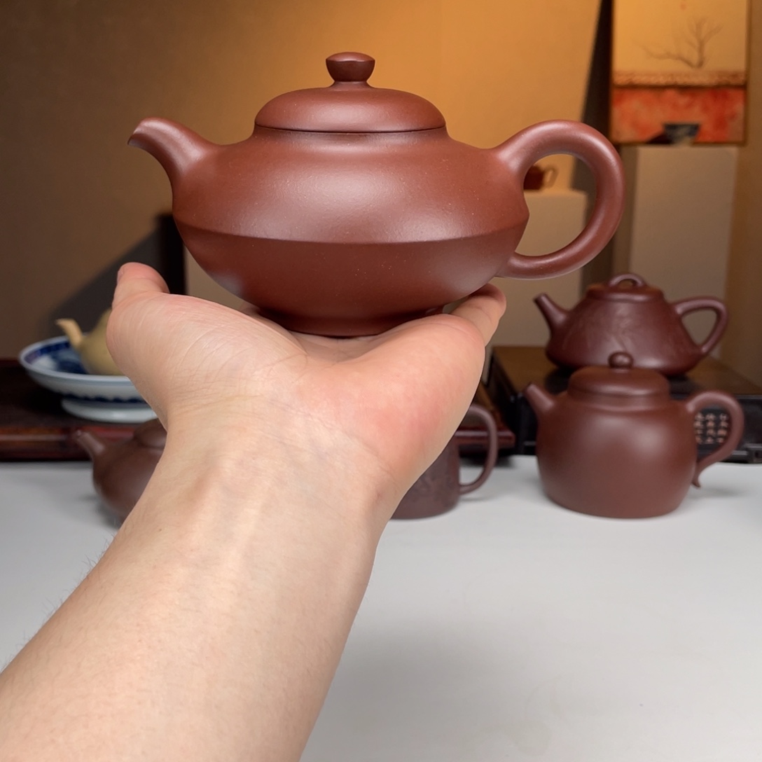 紫砂茶壶周陶君 合欢 底槽清