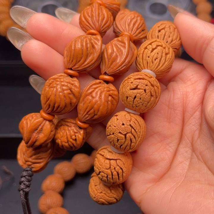 桃核手串M*节两条手串（17号链接）