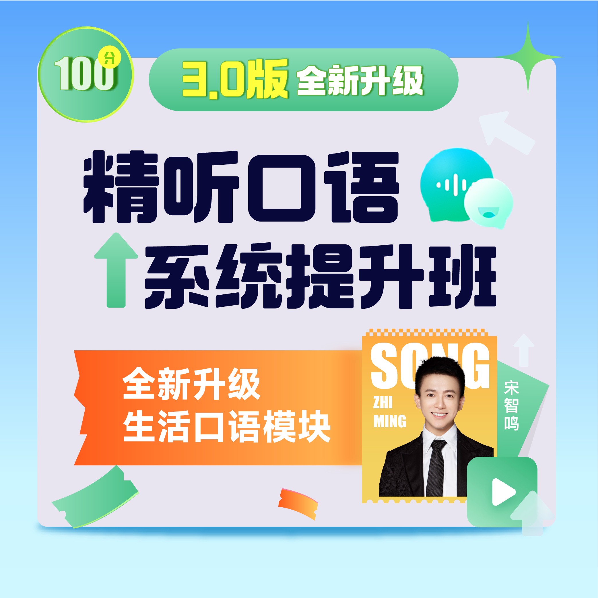 宋智鸣-精听口语系统提升班（适合零基础小白、随到随学、即报即听）