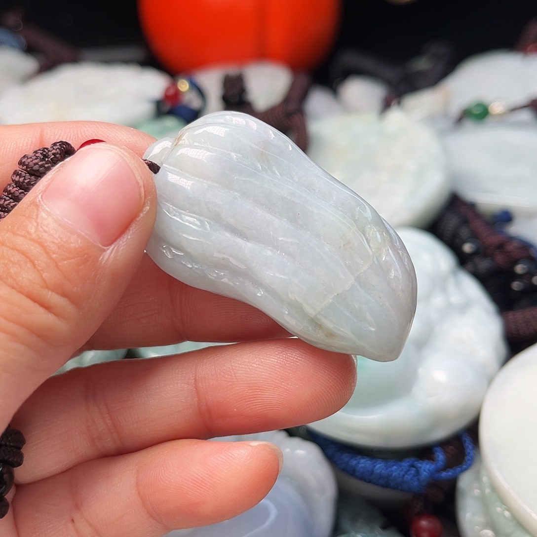 翡翠颈饰未镶嵌天然缅甸翡翠A货