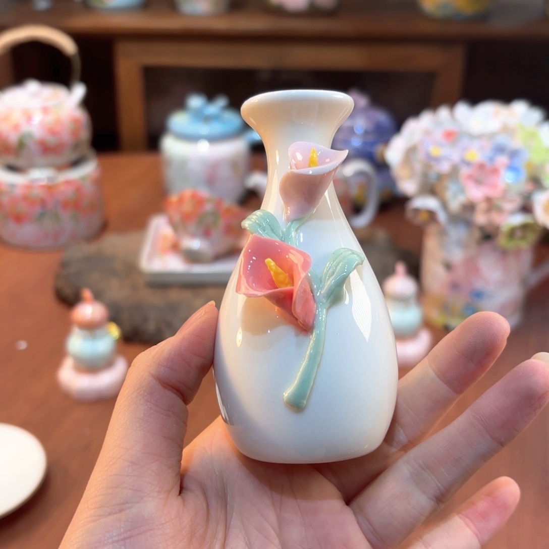 景德镇手绘高温釉下彩陶瓷茶具