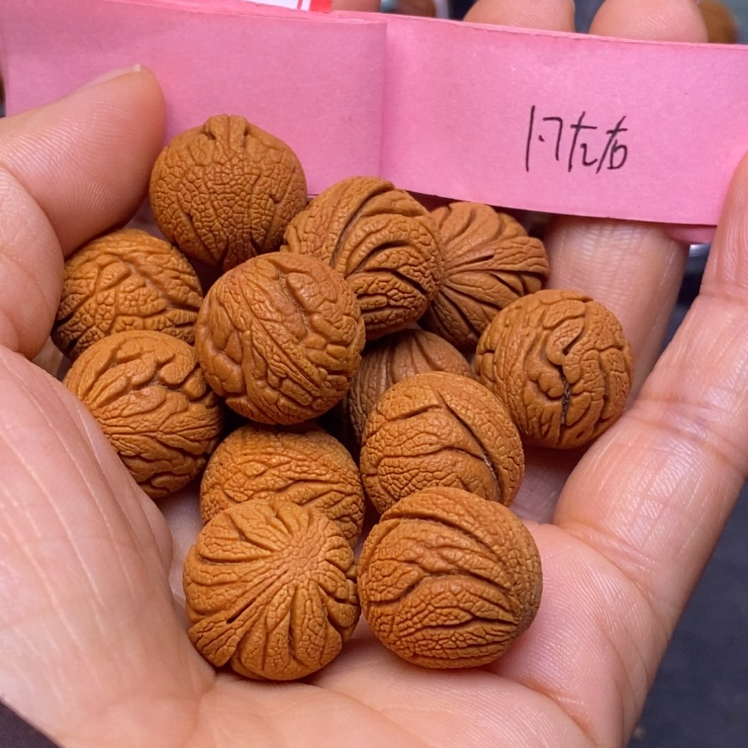 秦岭龙纹桃核15颗
