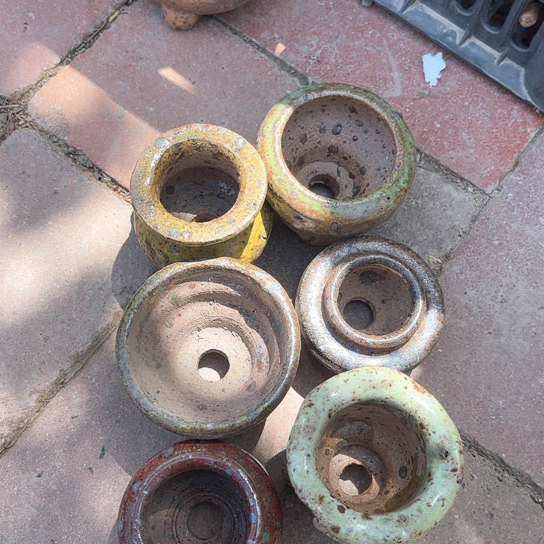 泥塑她*他古镇炻陶花盆