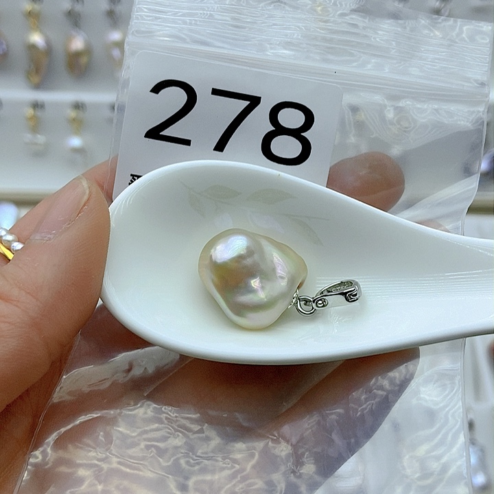 淡水珍珠颈饰银S925镶嵌