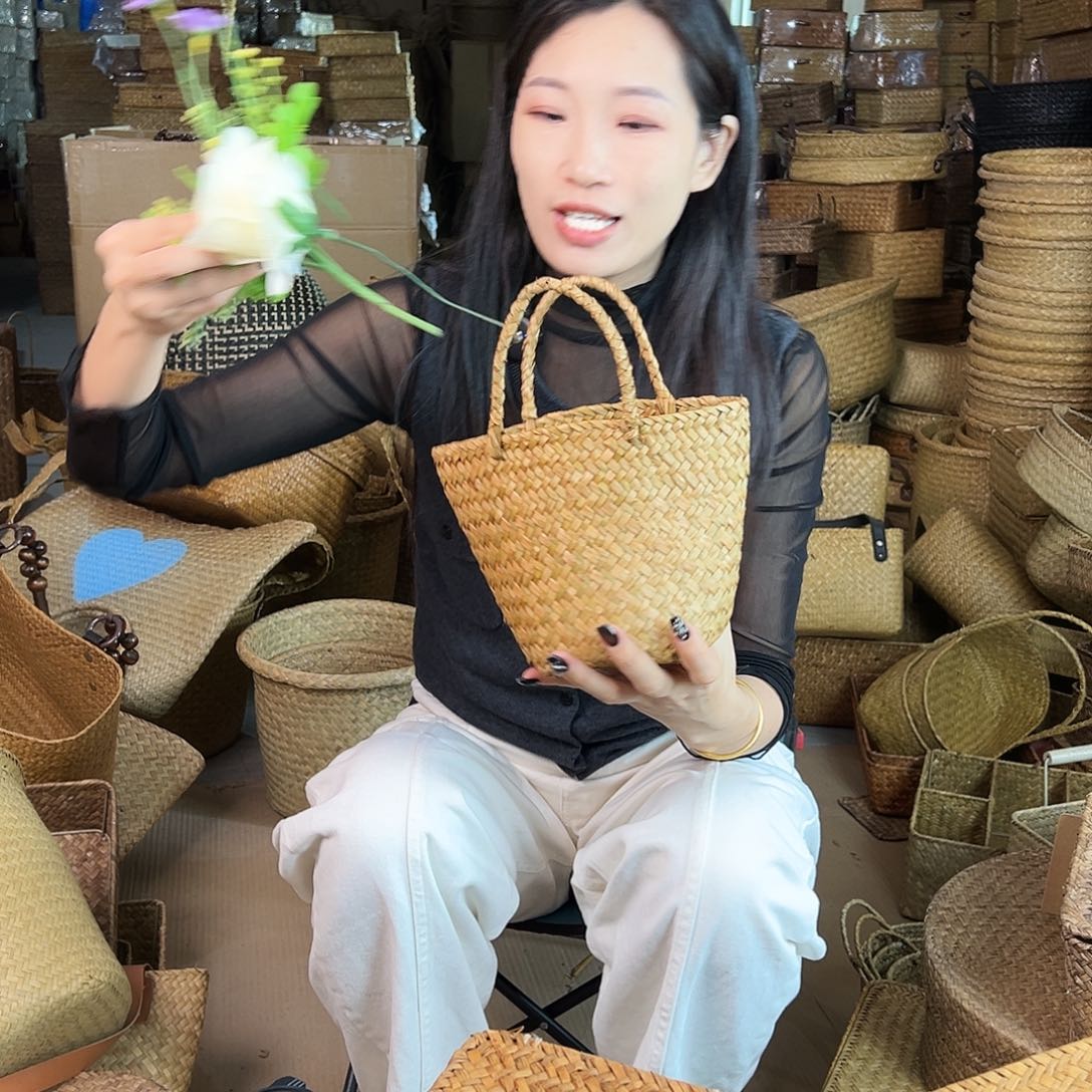 草编草编包/草编收纳盒微瑕疵