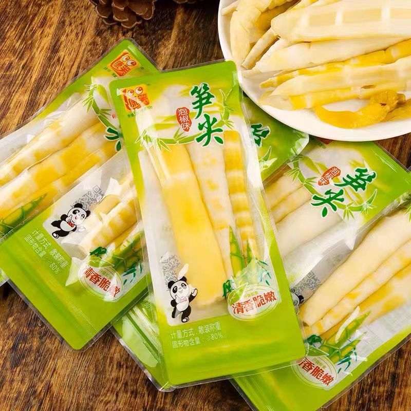 9月产康笑泡椒笋尖开袋小包装脆笋即食竹笋独立解馋零食下饭菜
