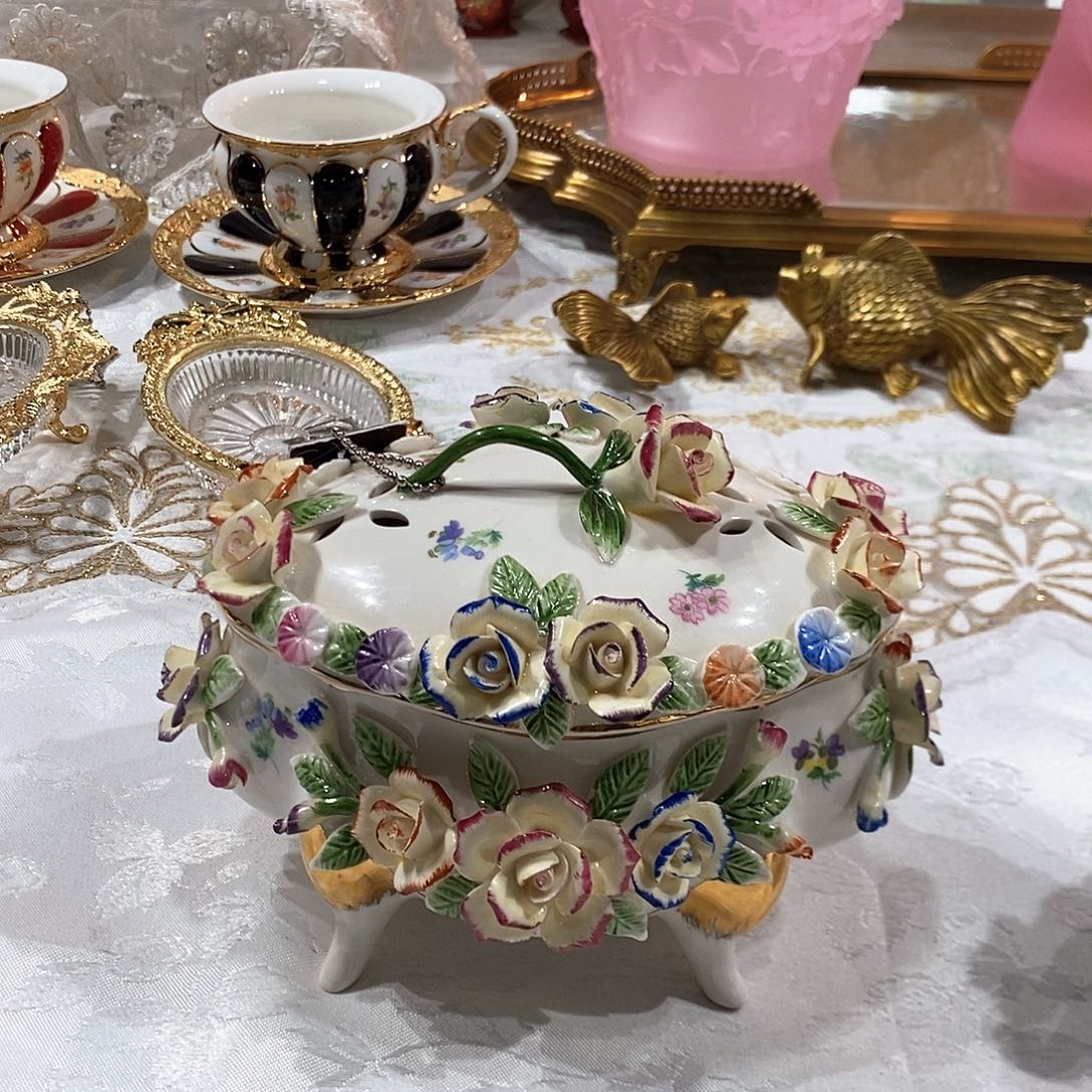 摆件0114福利出口德国高温瓷盖盒