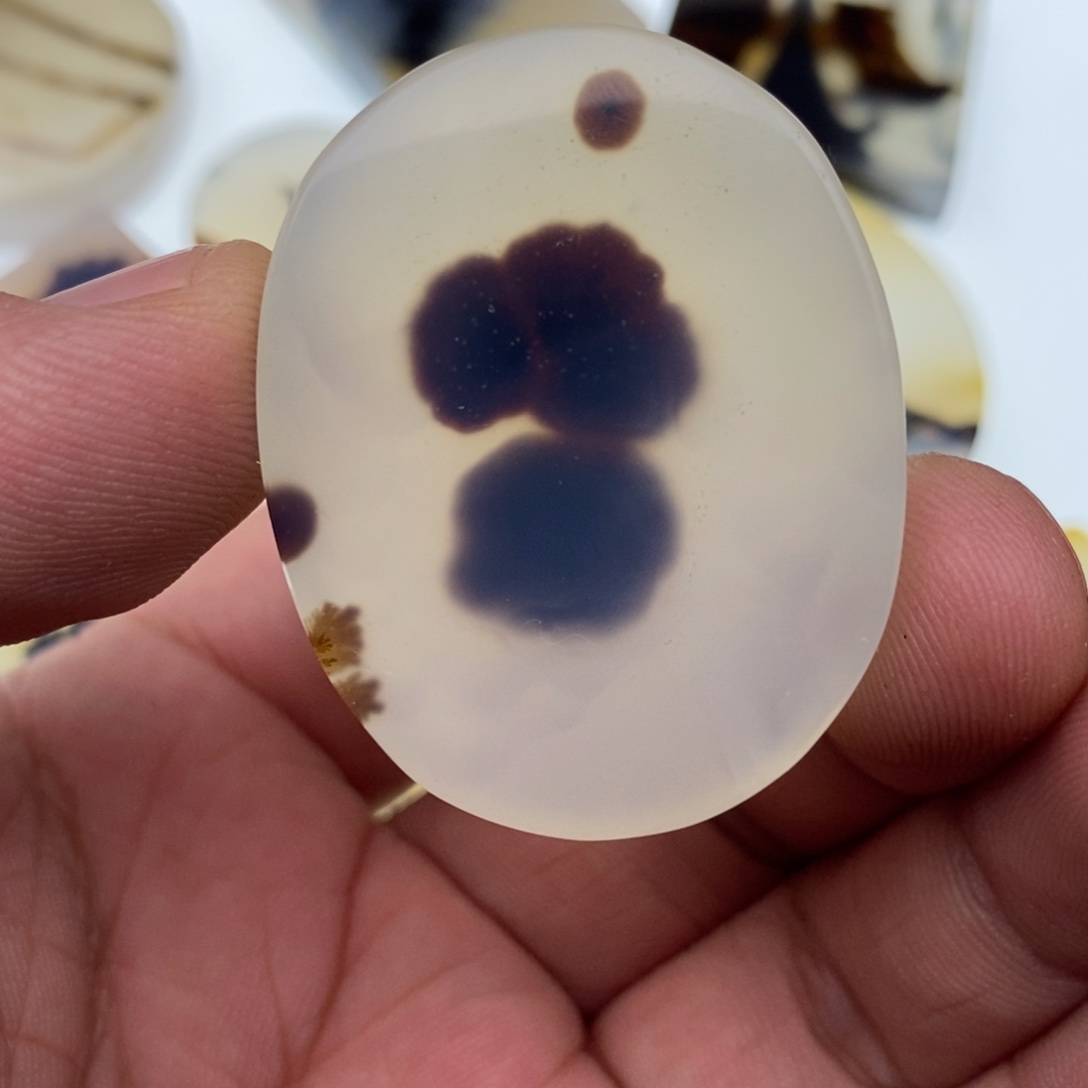 玛瑙/玉髓牌子足银镀金镶嵌