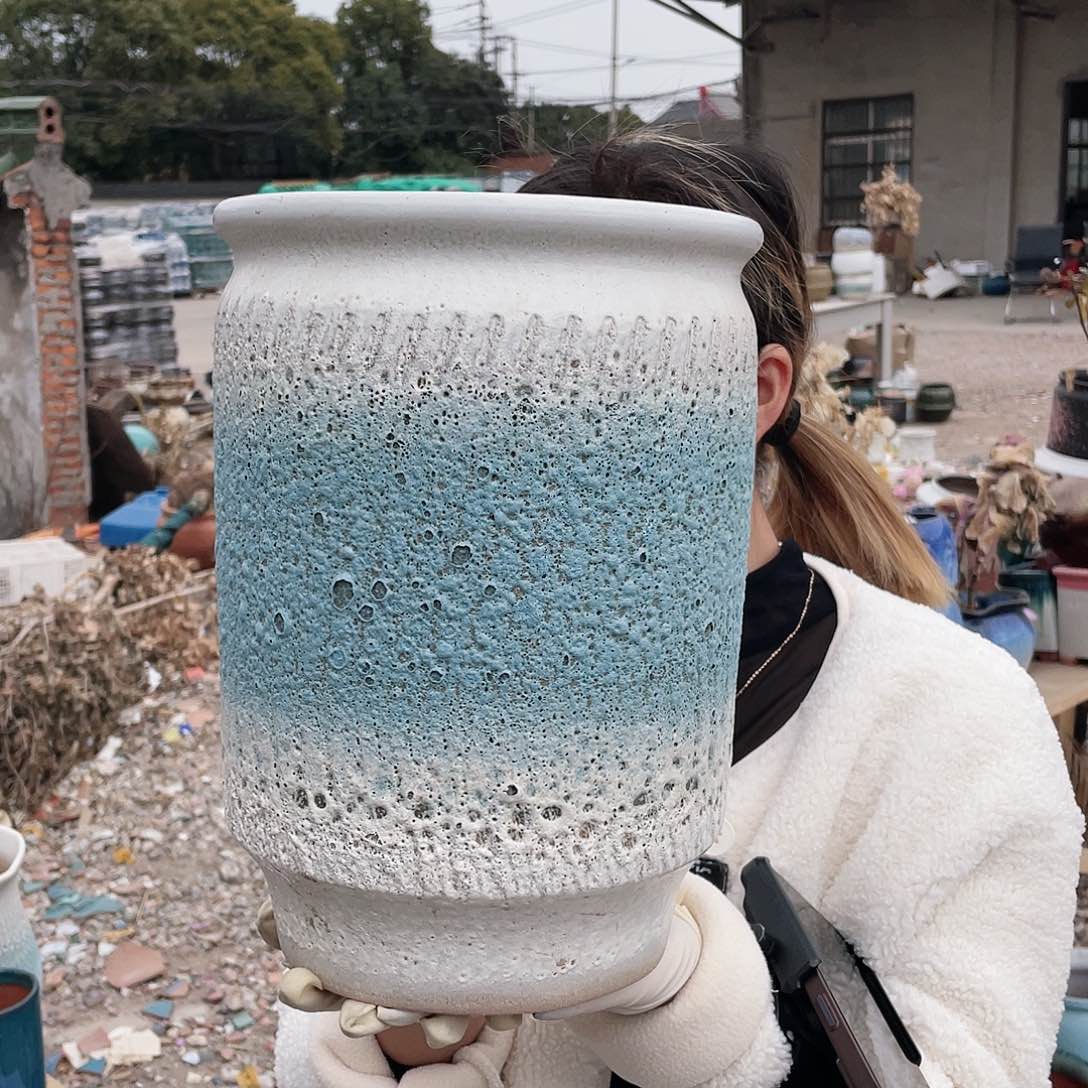 红陶王嫂花盆0125-51