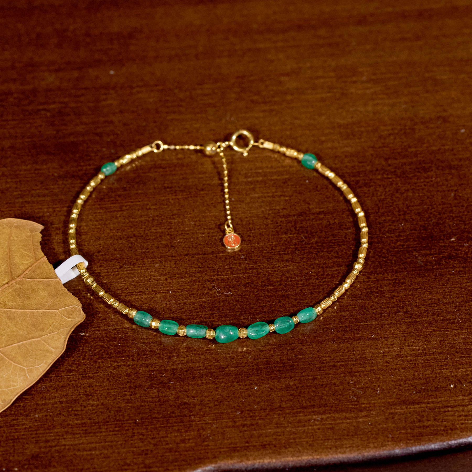 【九华山】*祖母绿手镯*18K手镯N7563