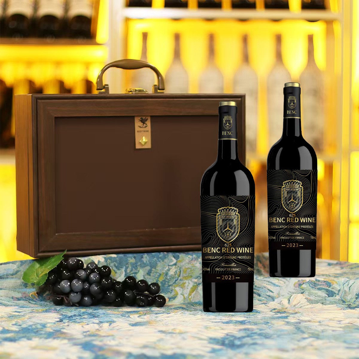  奔驰·62S金标纪念版干红葡萄酒750ML*2支礼盒装