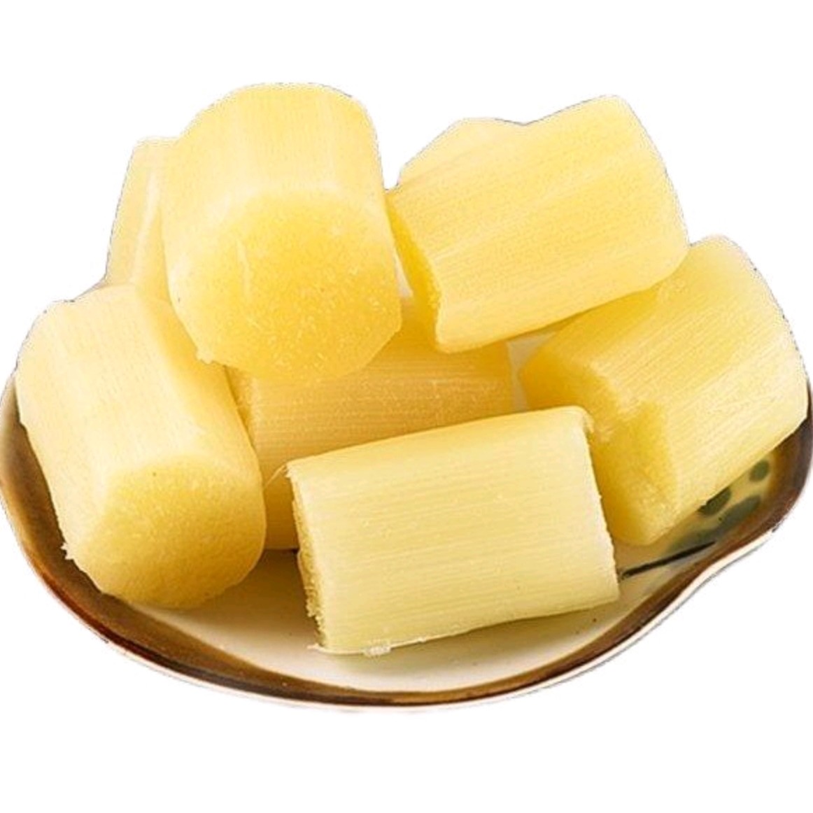 （削皮切块）云南西双版纳黄金甘蔗的3000克