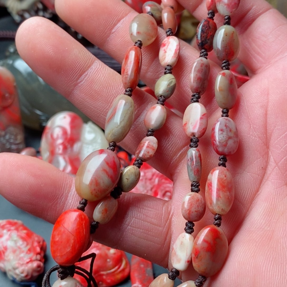 昌化鸡血石昌化鸡血石项链