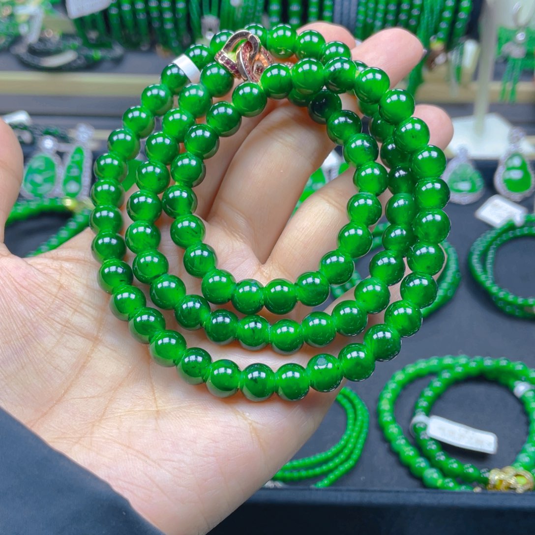 颈饰未镶嵌翡翠项链8