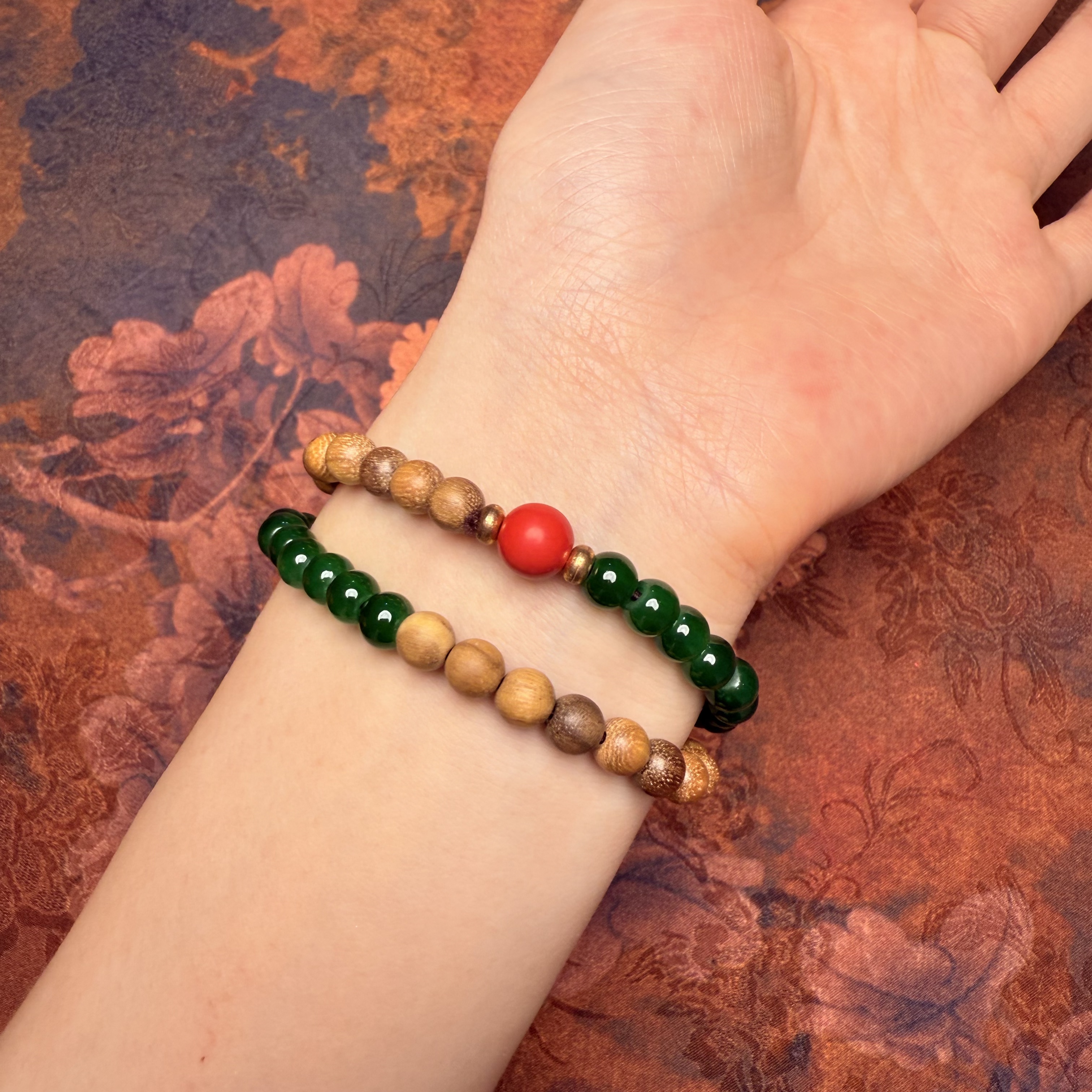 S0431-奶香木双圈手串（无礼盒）