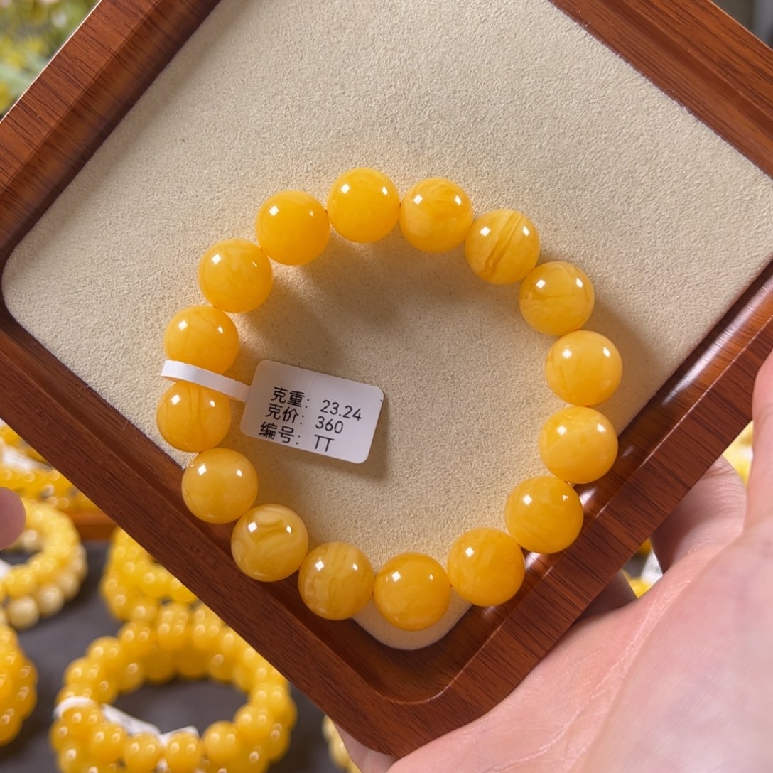 裸石蜜蜡未镶嵌13+焦皮满蜜满蜡菊皮飘花圆珠tt