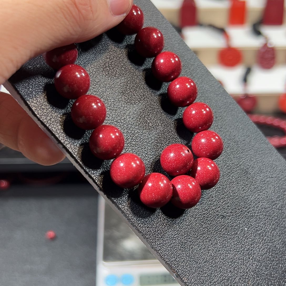 天然辰砂紫金砂12mm