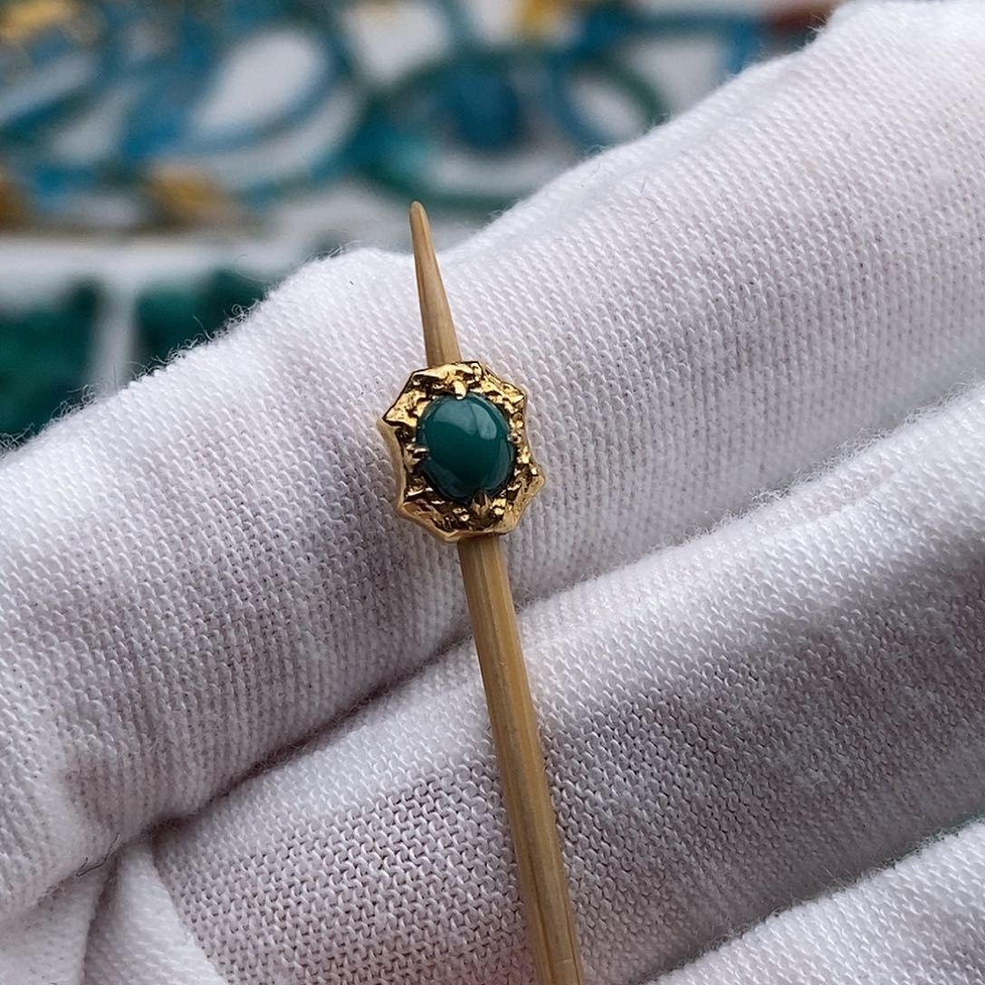 绿松石18K金镶嵌绿松石配饰